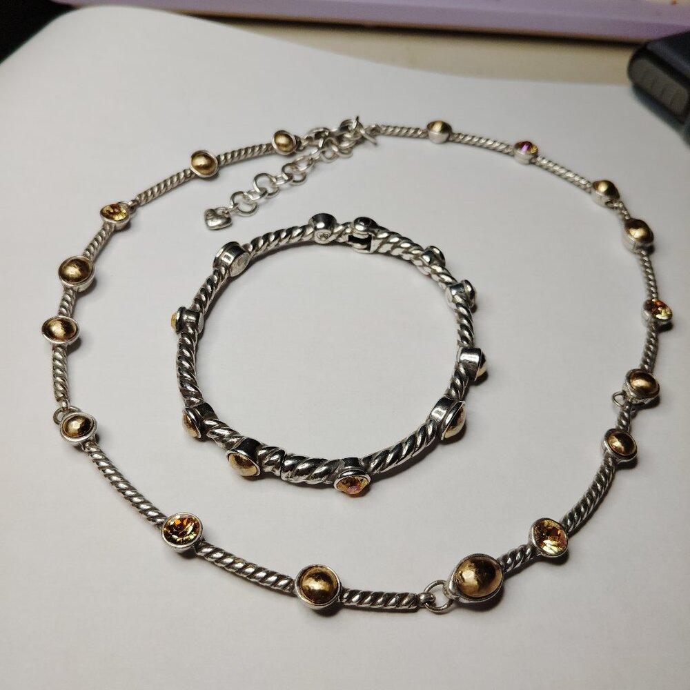 Brighton Monte Carlo Jewelry Set Amber Crystals